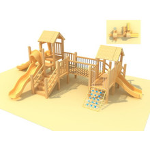 Hot Sale School Wood Playground Kids Soft Play Equipment Crianças ao ar livre